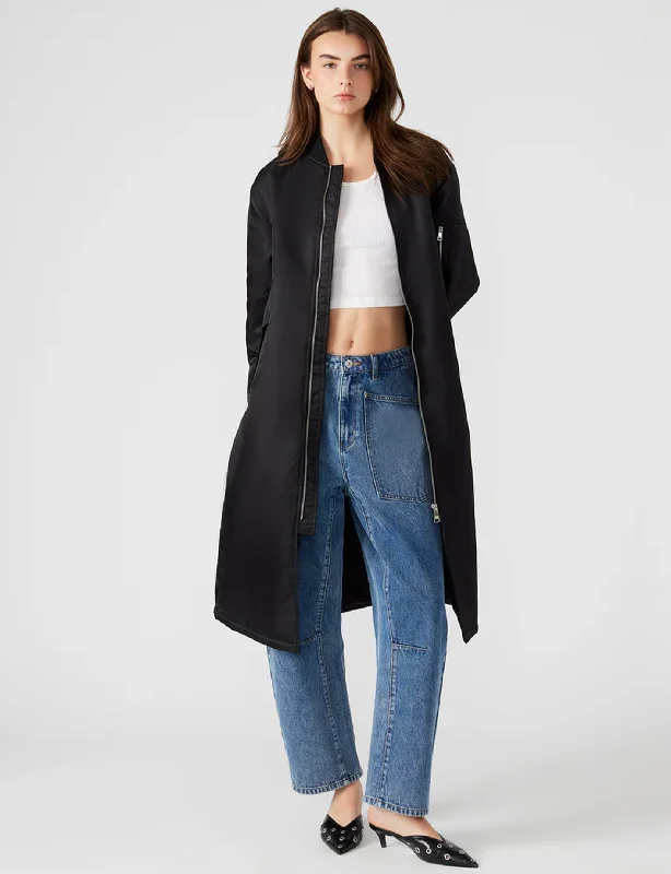 Vindy Coat, Black Confident Women's Power