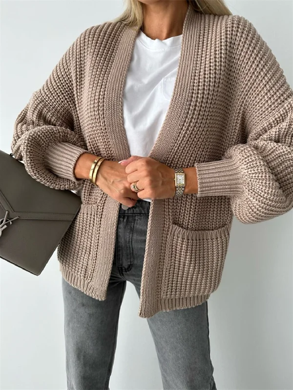 Open Front Dropped Shoulder Cardigan Adventure