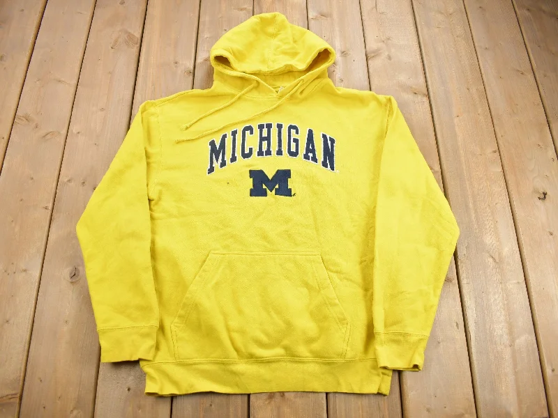 Vintage 1990s University of Michigan Collegiate Hoodie Australian Beach