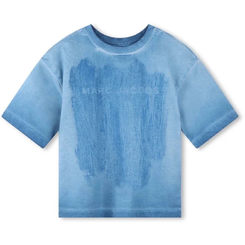 Marc Jacobs Blue Short Sleeves T-Shirt Hip Women's Urban