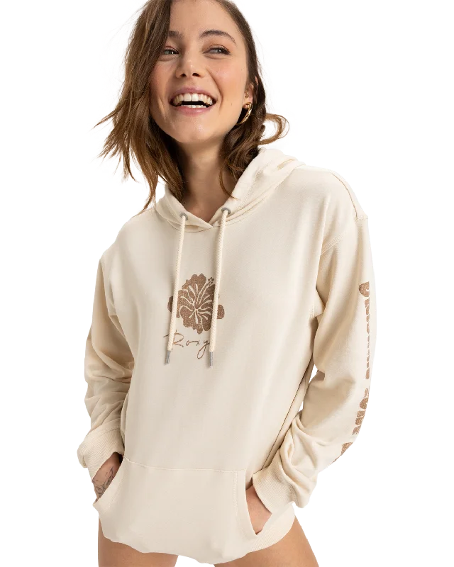 Surf Stoked Terry Vintage Hoodie in Parchment Refined Women's 
