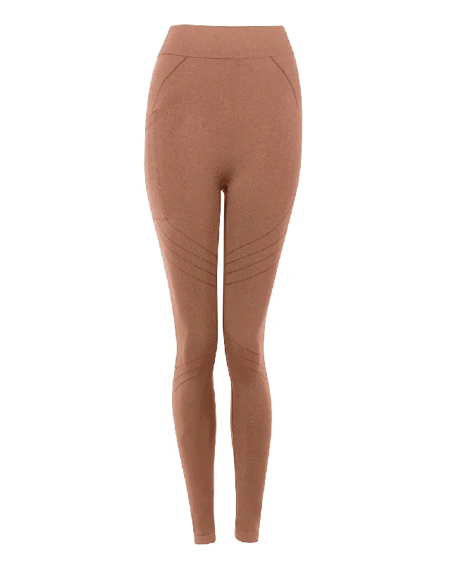 VIBRANT Pocket Leggings | Rusty Pink Sophisticated Women's 
