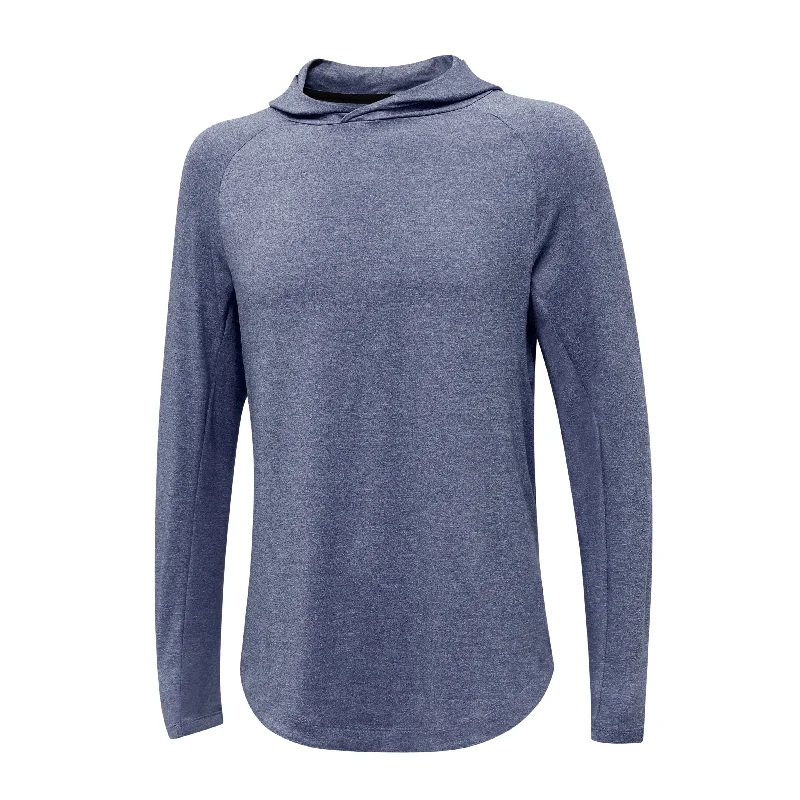 Navy Heather Light Weight Performance Hoodie Sophisticated Women's Tailored
