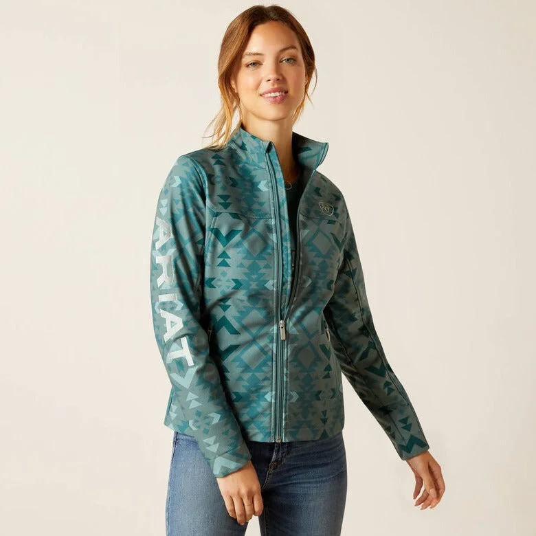 Ariat Women's Team Softshell Pinewood Print Jacket Refined Women's Velvet