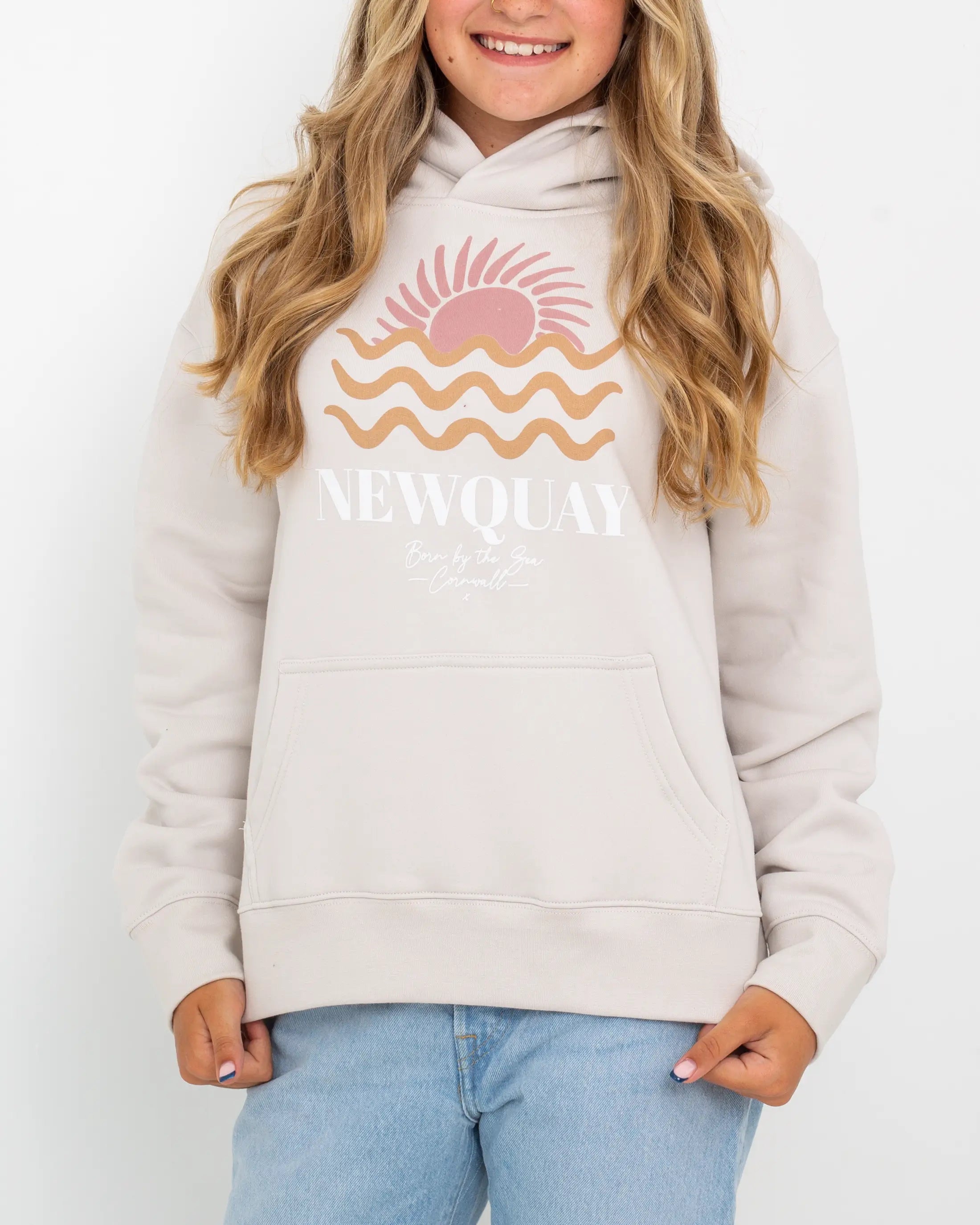 Newquay Hoodie in Bone Preppy Women's College