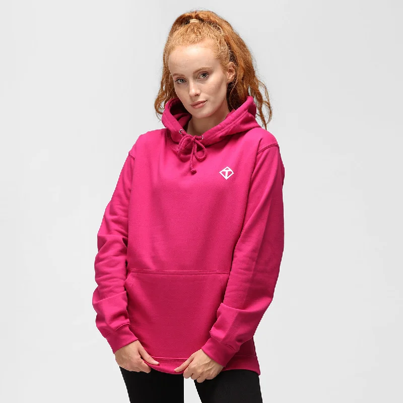 Fuchsia Diamond Hoodie Stylish Women's Neon