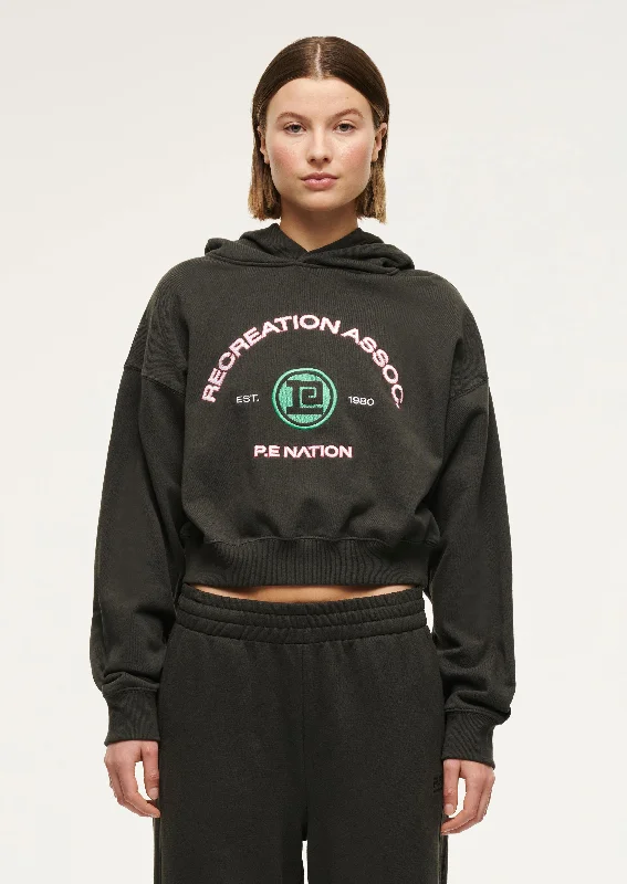 CRESCENT HOODIE IN ASPHALT Refined Women's Hand - crafted