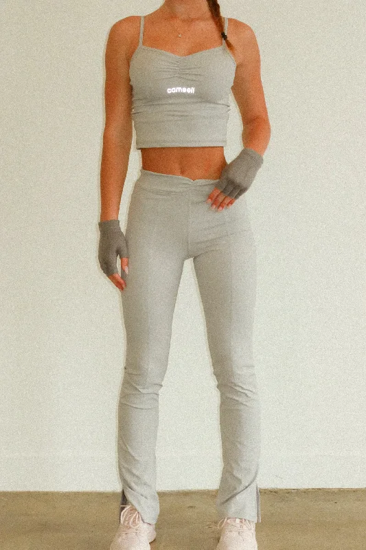 Ash Grey Scrunch Tank Top Artistic Women's Avant - 