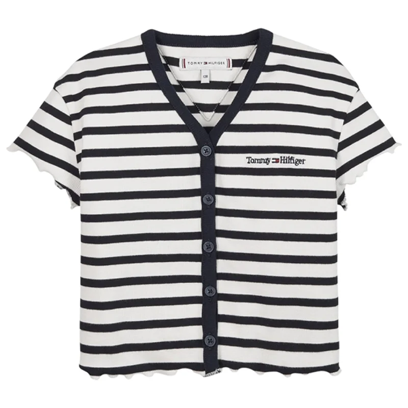 Tommy Hilfiger Tommy Graphic Stripe Rib Top Desert Sky Stripe purpose