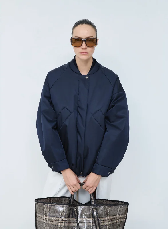 Oversized bomber nylon | navy Adventure