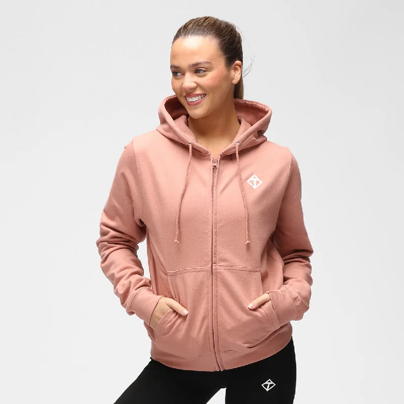 Dusky Pink Diamond Ladies Zoodie Gym