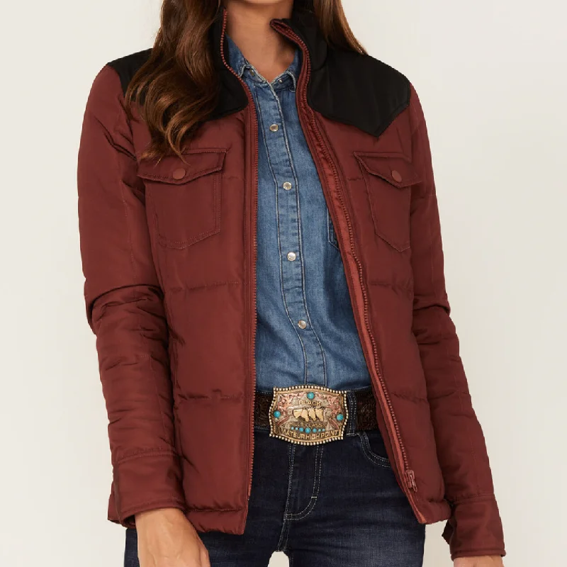 Kimes Ranch Women's Wyldfire Puffer Jacket- Rust Business