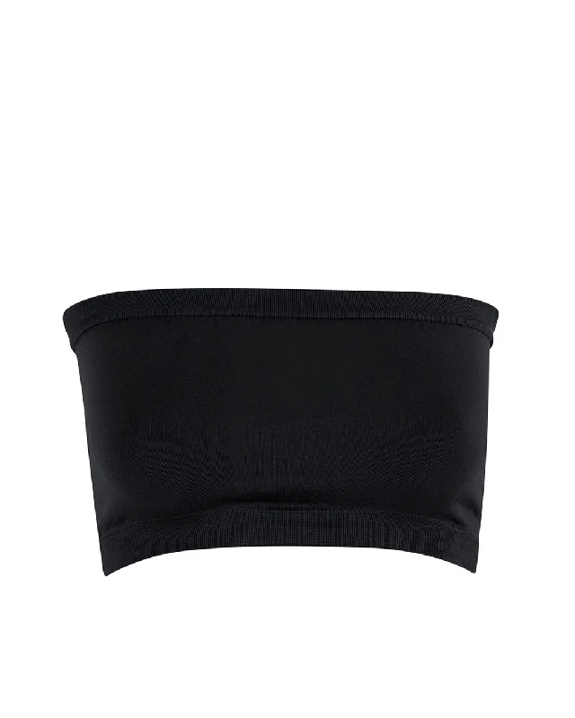 CAPTIVATING Bandeau Bra Top | Black Hip Women's Urban