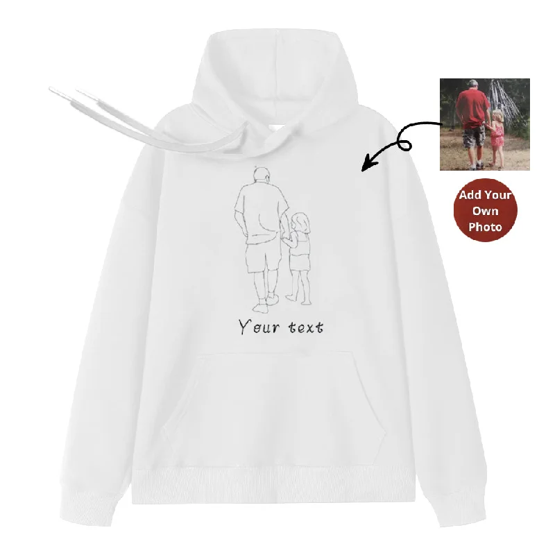 Custom Line Photos Hoodies Custom Text Vacation