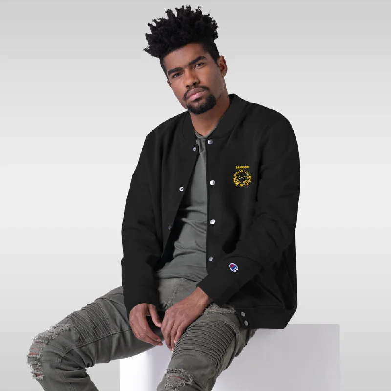 Gold Embroidered Champion Bomber Jacket performance