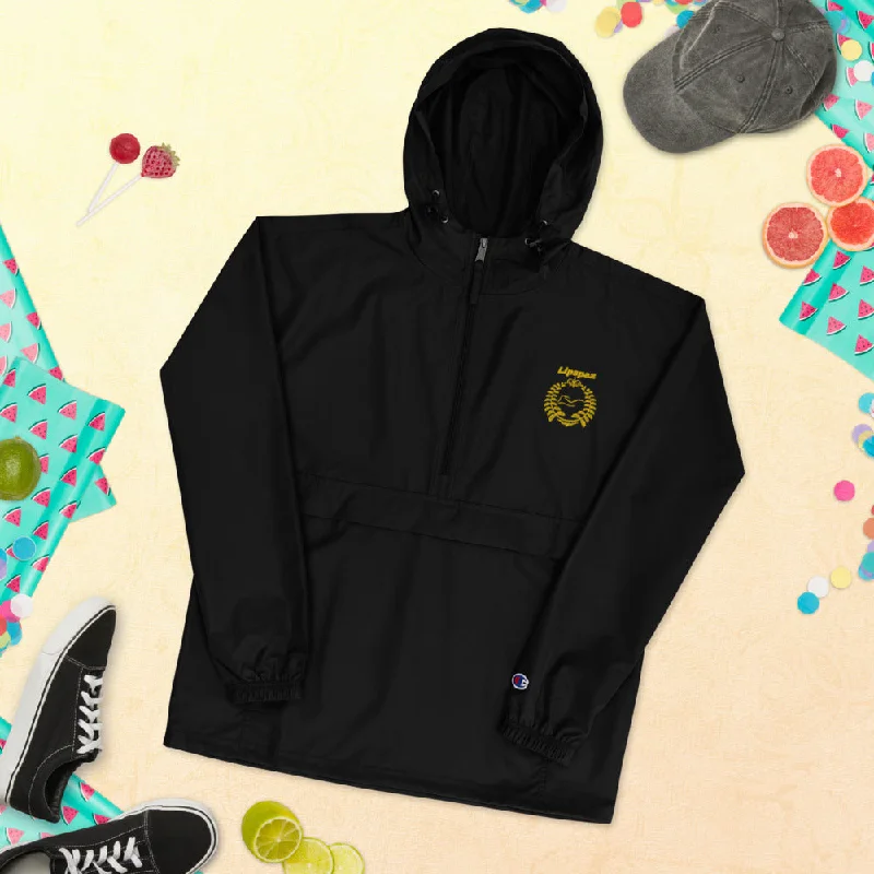 Embroidered Gold Champion Packable Jacket Refined Women's Hand - crafted