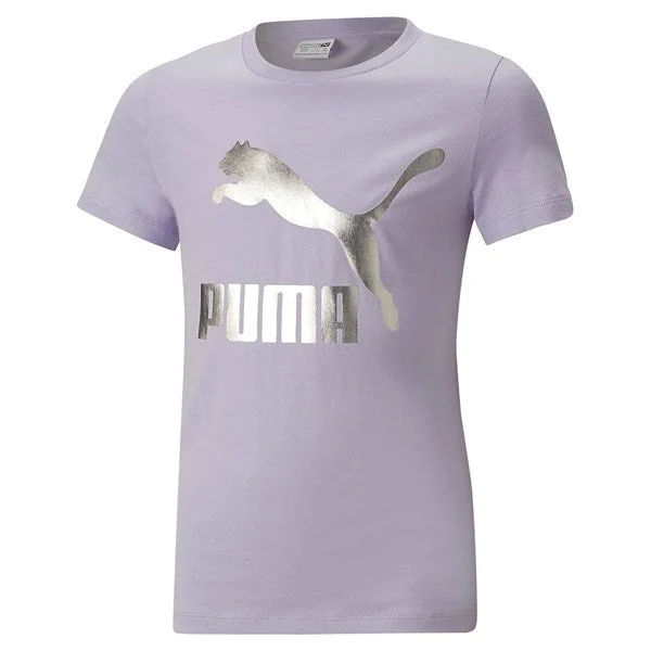Puma T-shirt Lavender Trendy Women's Oversized