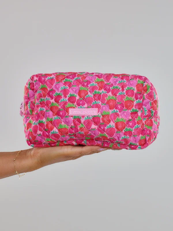 QUILTED POUCH - STRAWBERRY KISS Confident Women's High - fashion