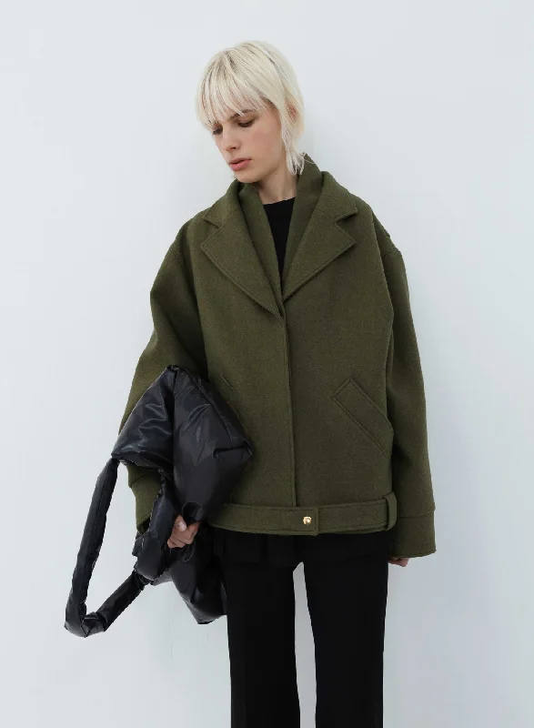 Biker jacket wool khaki | khaki Bohemian Women's Free