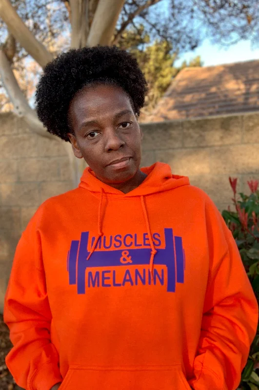 Muscles & Melanin Bright Colors Hoodie Polished Women's Silk