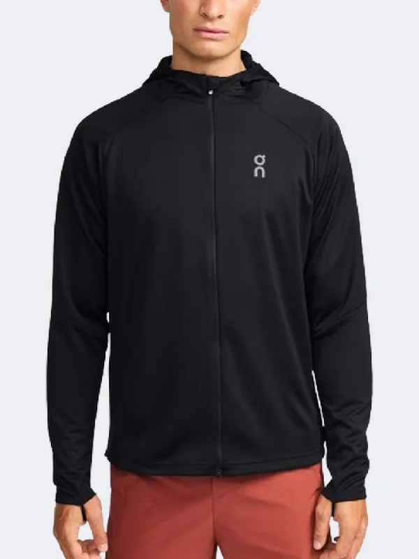 On Climate Men Running Hoody Black Youthful Women's Pop