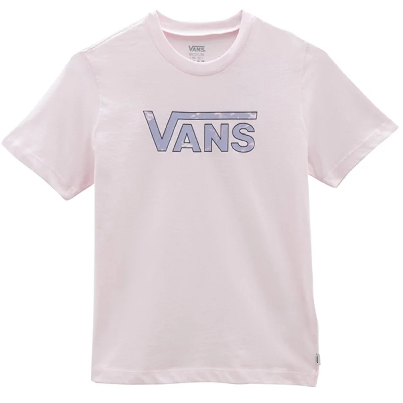 VANS Flying V Wash T-shirt Cradle Pink Cozy Women's Winter