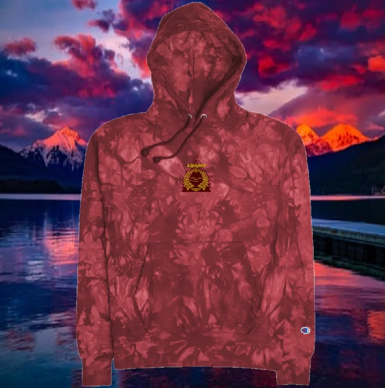 Lipspaz-Champion tie-dye hoodie Relaxed Women's 