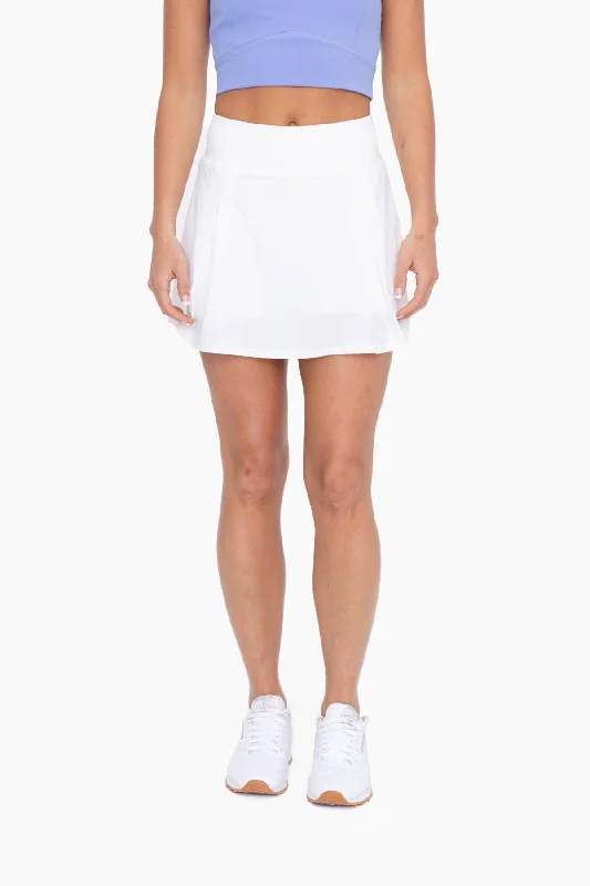 Two Pleat Active Tennis Skort Earthy Women's Hemp - based