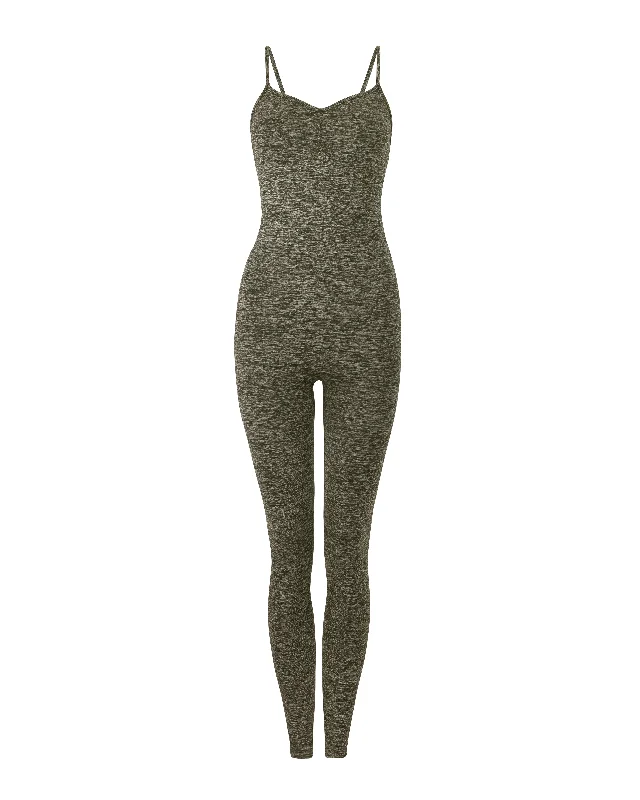 BALANCED Unitard | Olive Marl purpose