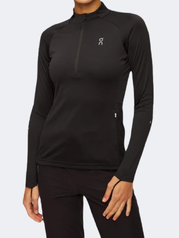 On Climate 2 Women Running Hoody Black European