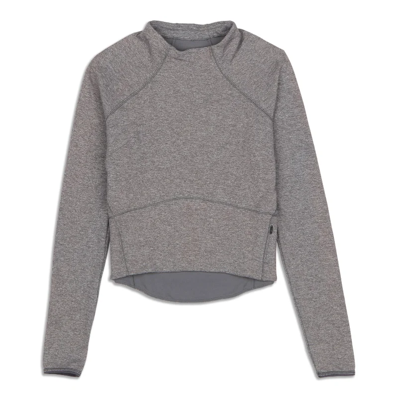 Hill And Valley Mock Neck Shirt - Resale Youthful Women's Pop