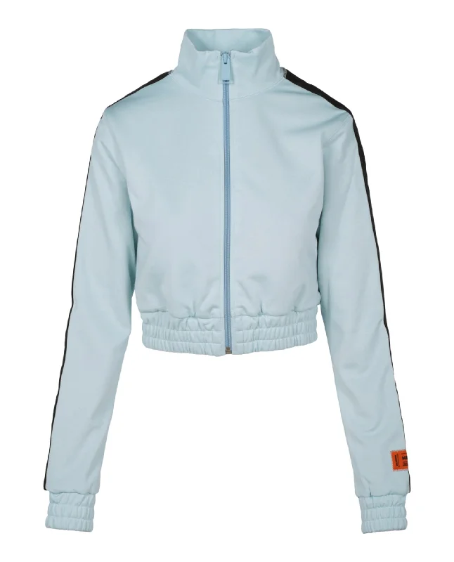 Logo Paneled Cropped Track Jacket Sporty Women's Athleisure 