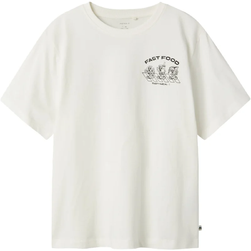 Name It Cloud Dancer Tobobbi Regular T-Shirt Streetwear Style for 