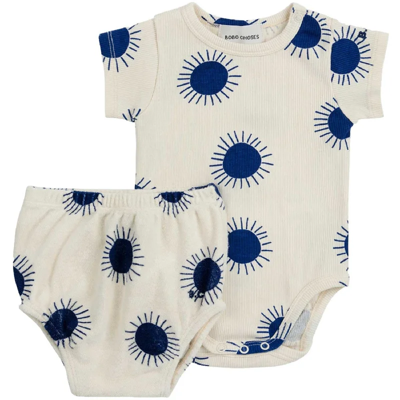 Bobo Choses Offwhite Sun All Over Ecru Set Sleek Women's 