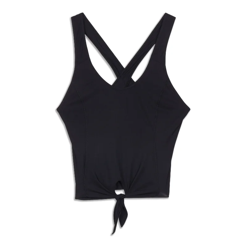 Turn To Tie Tank Top - Resale Contemporary 