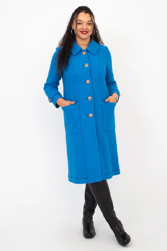 Edna Coat, Crystal, Boiled Wool Youthful Women's Anime - inspired