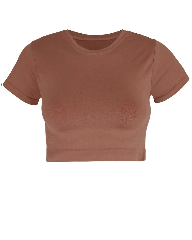 MINDFUL Crop Top | Rusty Pink Traditional Women's 
