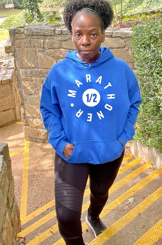 Half Marathoner Bright Colors Hoodie Sleek Women's Metallic
