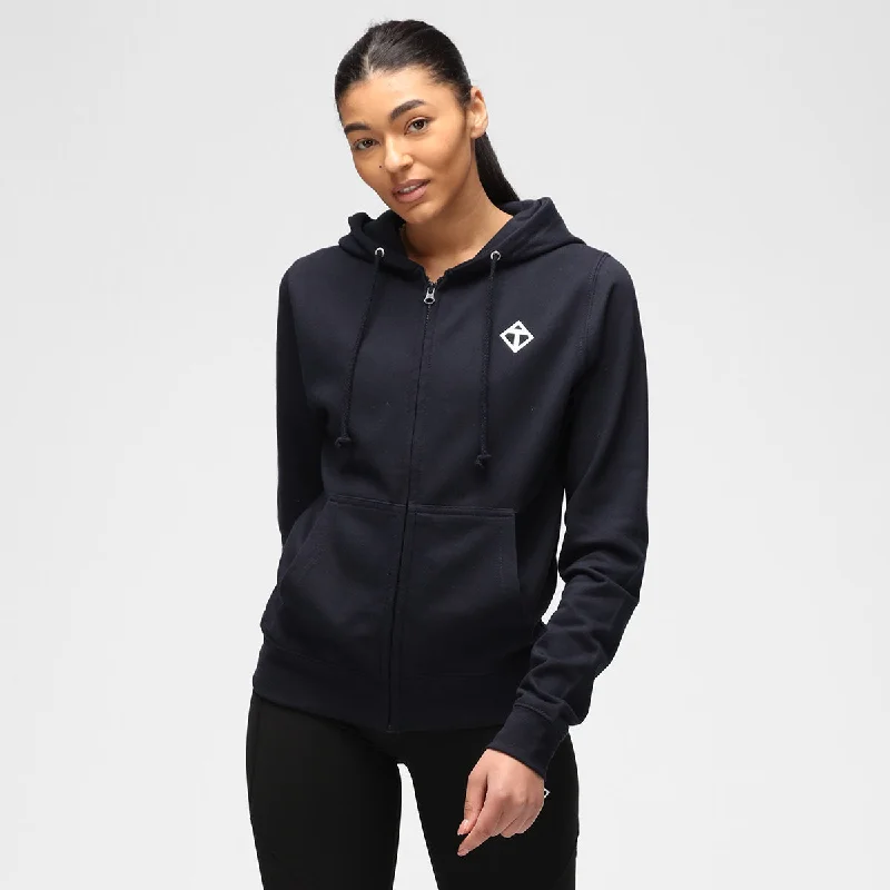 Navy Diamond Ladies Zoodie French