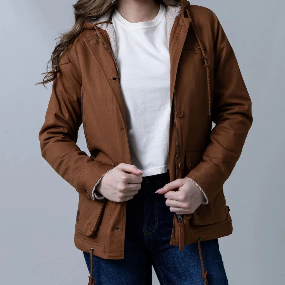 Kimes Ranch Women's AWA Jacket in Brown Dapper Women's 1920S