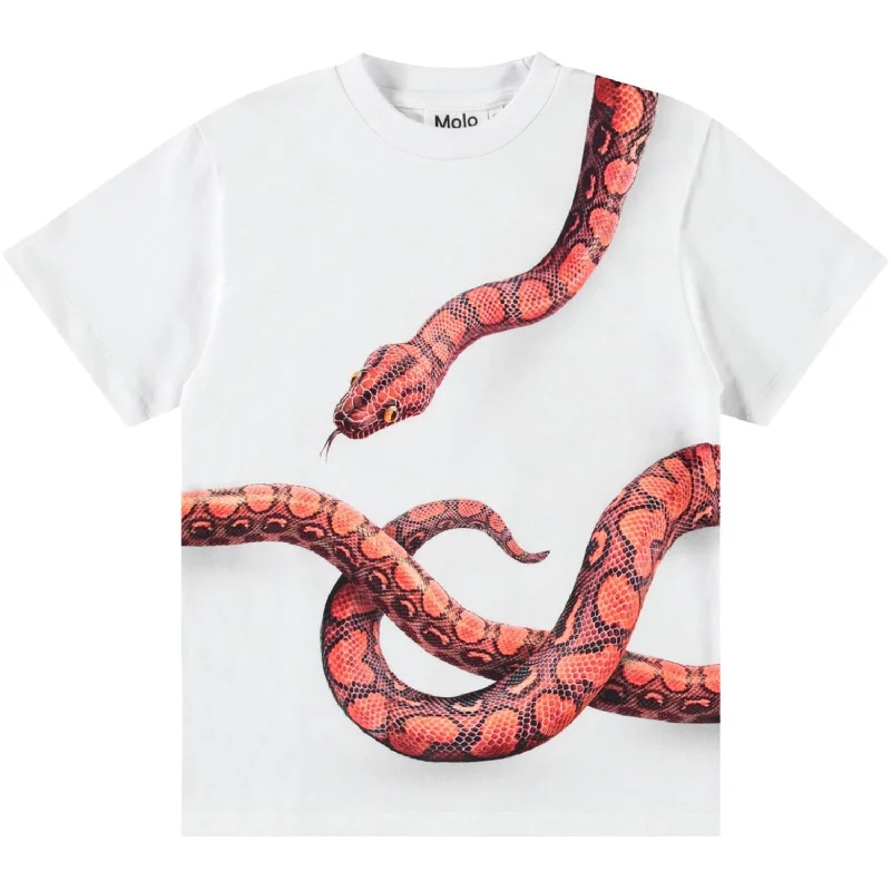 Molo Red Snake Rubin T-Shirt Confident Women's High - fashion