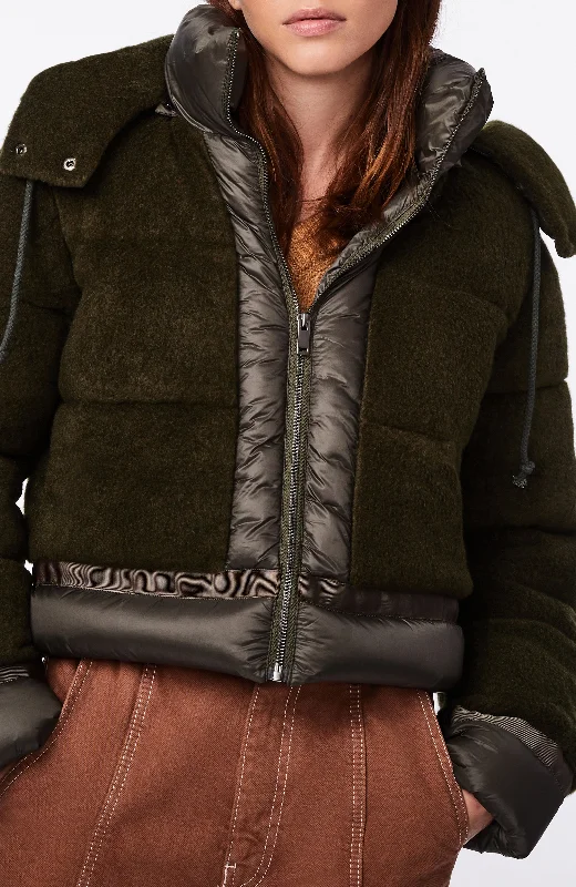 Wool Puffer Jacket Bold Women's Statement