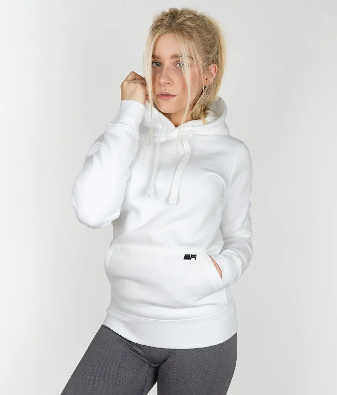 Soft Hoodie - White Polished Women's Silk