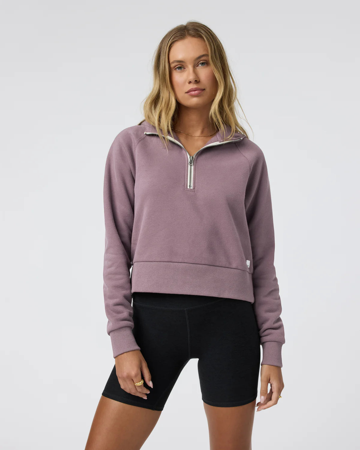 Restore Half Zip Hoodie in Elderberry Modern Women's 