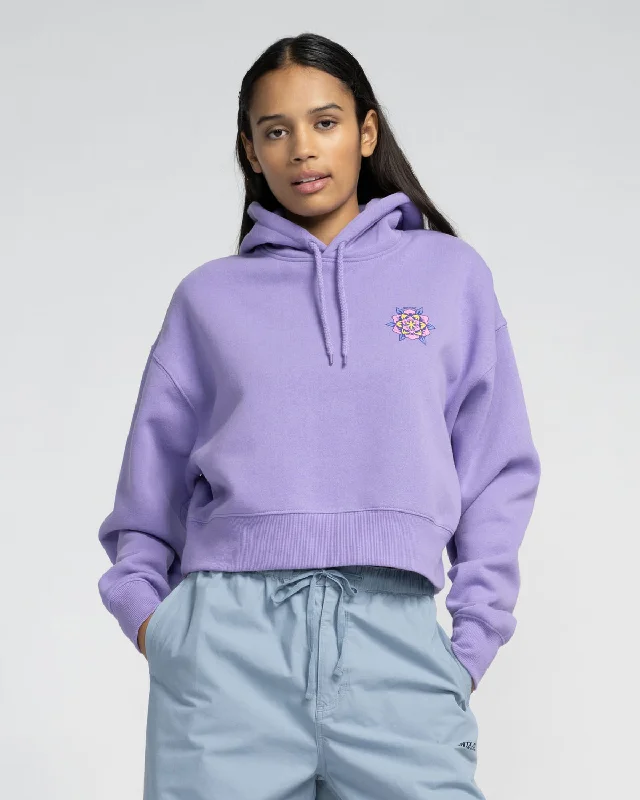 Heart Set Hoodie in Meta Mauve Dapper Women's 1920S