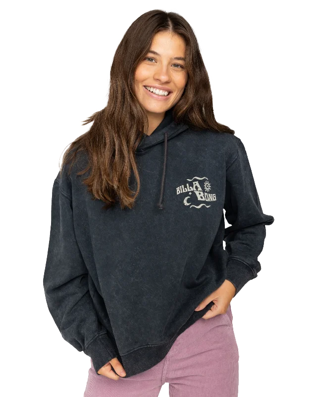 Snake Mantra Hoodie in Off Black Practical Women's Multi - 