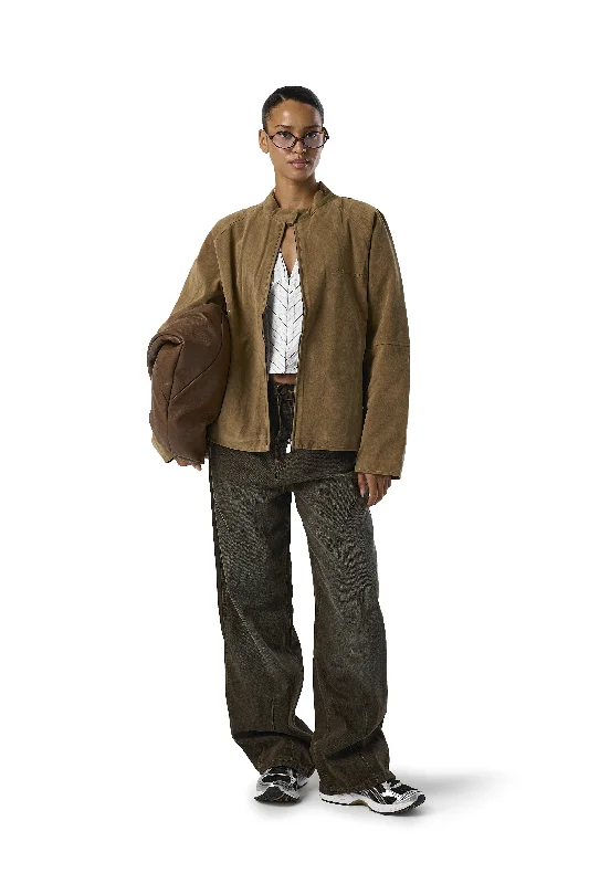 Lady Faux Suede Jacket Business