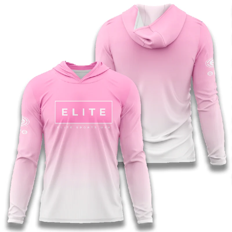 Elite Women's Jersey Hoodie – Pink Elite Box Logo Practical Women's Quick - dry