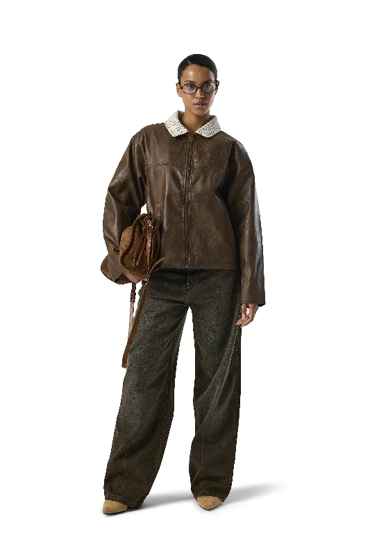 CONKER Vegan Leather Jacket Artistic Women's Avant - 