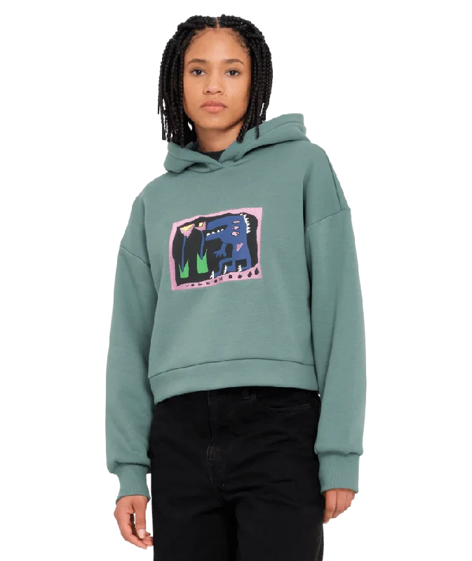 Longo Hoodie in Sea Green European